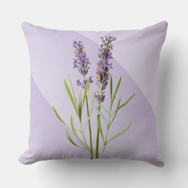 Lavender Paars Soft en Elegant Kussen (Voorkant)
