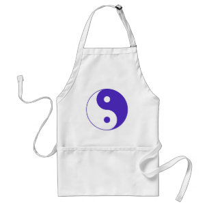 Lavender Paars Yin-Yang Standaard Schort