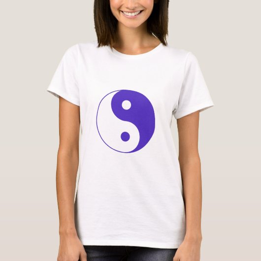 Lavender Paars Yin-Yang T-shirt (Voorkant)