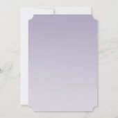 Lavender Paarse Ombre Silver Glitter Sparkle Kaart (Achterkant)