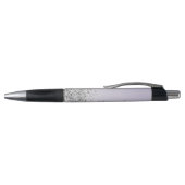Lavender Paarse Ombre Silver Glitter Sparkle Pen (Bovenkant)
