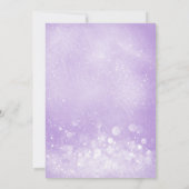 Lavender Paarse Sparkle Sweet 16 Kaart (Achterkant)
