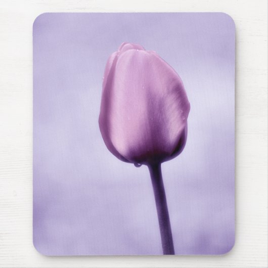 Lavender Paarse Tulip Romance Muismat (Voorkant)
