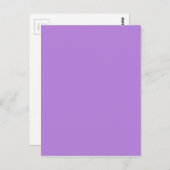 Lavender Paarse vaste kleur Briefkaart (Voorkant / Achterkant)