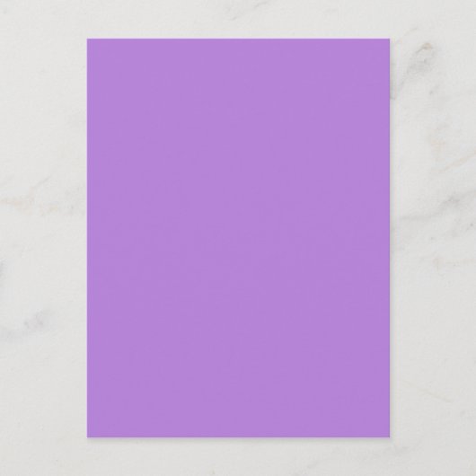 Lavender Paarse vaste kleur Briefkaart (Voorkant)