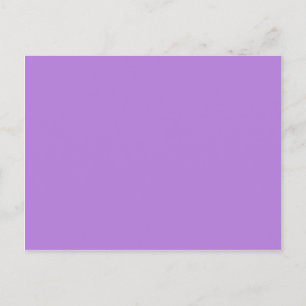 Lavender Paarse vaste kleur Briefkaart