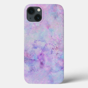 Lavender Paarse Waterverf Paint Splotch Textuur iPhone 13 Hoesje