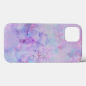 Lavender Paarse Waterverf Paint Splotch Textuur Case-Mate iPhone Case (Achterkant (horizontaal))