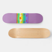 Lavender Palm Trees Summer Skateboard (Horizontaal)