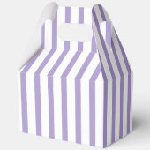 Lavender Parisian Stripes Bridal Shower  Bedankdoosjes (Achterkant)