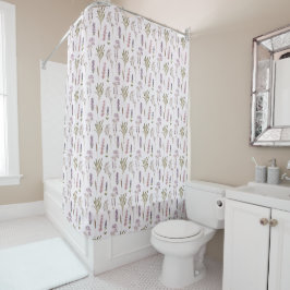 Lavender Pattern Douchegordijn