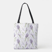 Lavender Pattern Draagtas (Achterkant)