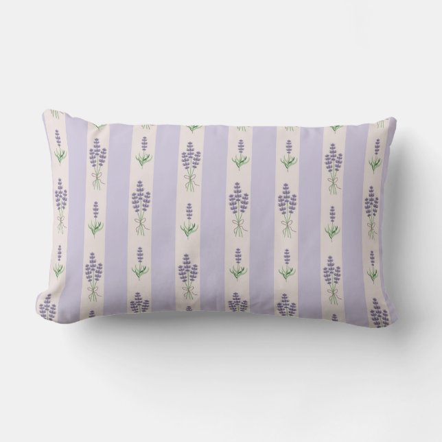 Lavender Pattern Kussen (Voorkant)