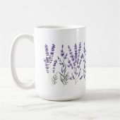 Lavender Pattern Pillar Candle Koffiemok (Links)