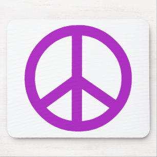 Lavender Peace Sign Muismat