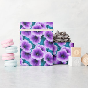 Lavender Petunia Flowers Cadeaupapier