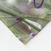 Lavender Photo Fleece Blankets met naam Deken (Hoek)