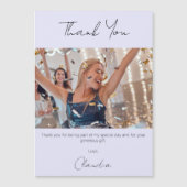 Lavender photo merci carte magnétique (Devant)