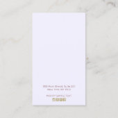 Lavender Pink Boho Floral Earring Display Visitekaartje (Achterkant)