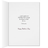 Lavender Pink Bouquet Oval Frame Carte Fête des Mè (Intérieur (Droit))