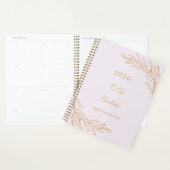 Lavender pink gold botanical foliage elegant (Devant avec enveloppe)