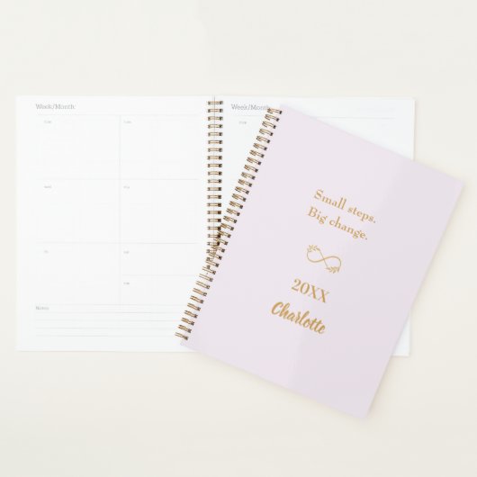 Lavender pink gold motivational quote 2026 (Devant avec enveloppe)