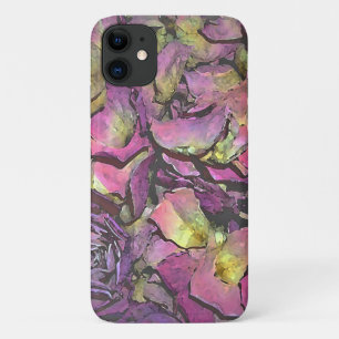 Lavender Pink Rose Petals Waterverf iPhone 11 Hoesje