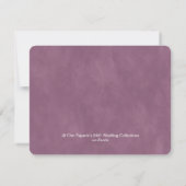 Lavender Pink Spring Wedding Color Palette Card (Achterkant)