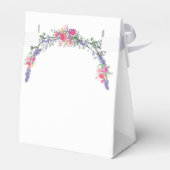 Lavender Pink Wild Roos en Eucalyptus Bedankdoosjes (Achterkant)