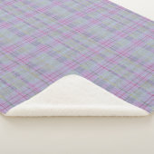 Lavender Plaid Harmonie  Sherpa Deken (3/4)