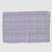 Lavender Plaid Harmony  Golfhanddoek (Horizontaal)