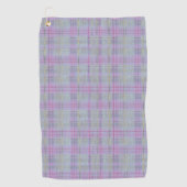 Lavender Plaid Harmony  Golfhanddoek (Voorkant)