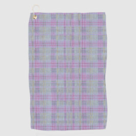Lavender Plaid Harmony  Golfhanddoek