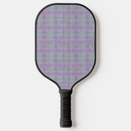 Lavender Plaid Harmony  Pickleball Paddle