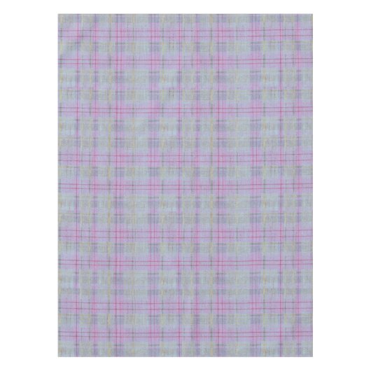 Lavender Plaid Harmony  Tafelkleed (Voorkant)