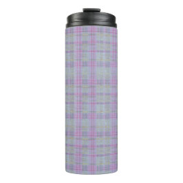 Lavender Plaid Harmony  Thermosbeker
