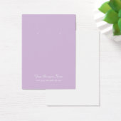 Lavender Plain Simple Custom Earring Card (Bureau)