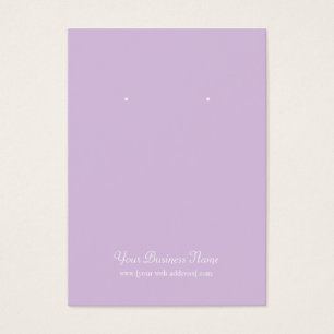 Lavender Plain Simple Custom Oorsprongskaart Visitekaartje