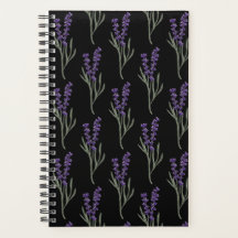 Lavender Planner - Motif noir