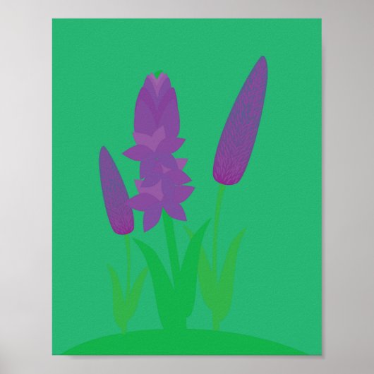 Lavender Plants Poster (Voorkant)