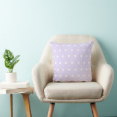 Lavender Polka Dot Kussen (Stoel)
