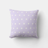 Lavender Polka Dot Kussen (Voorkant)