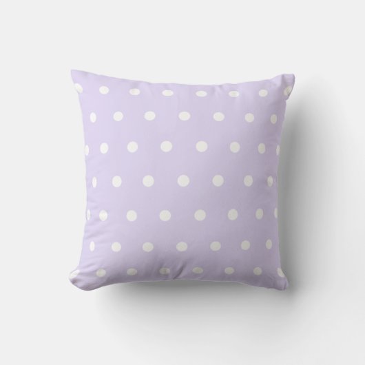 Lavender Polka Dot Kussen (Voorkant)