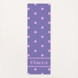 Lavender Polka Dot Yoga Mat