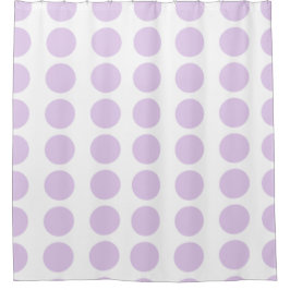 Lavender Polka Dots Design Douchegordijn