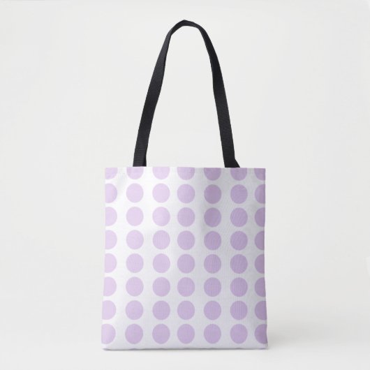 Lavender Polka Dots Design Draagtas (Voorkant)