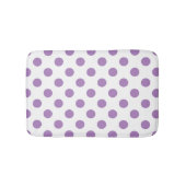 Lavender polka stipt wit badmat (Voorkant)