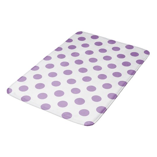Lavender polka stipt wit badmat (Gekanteld)