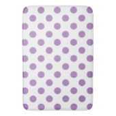 Lavender polka stipt wit badmat (Voorkant Verticaal)
