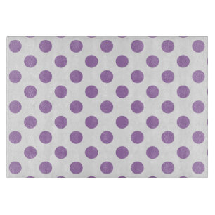 Lavender polka stipt wit snijplank